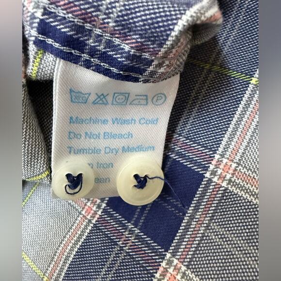 Twillory Untuckable Earth Prince of Wales Button Down Shirt Size XL-2XL - Picture 5 of 10